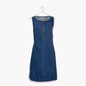 Madewell Denim Jumper Dress - Size 12 NWT